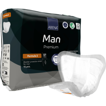 ABENA® Man Premium Formula 2 Inkontinenzhosen, grau 1 Karton = 12 Packungen à 15 Stück - Bild-Darstellung des Produktes 1