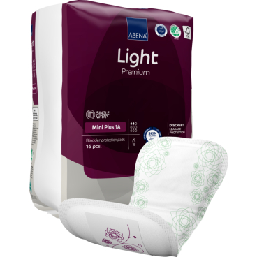 ABENA® Light Premium Inkontinenzeinlagen, Mini Plus 1 A 1 Packung = 16 Stück - Bild-Darstellung des Produktes 1