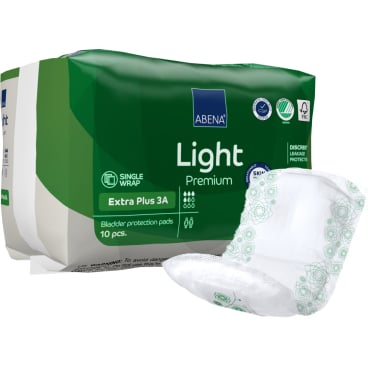ABENA® Light Premium Inkontinenzeinlagen, Extra Plus 3 A 1 Karton = 20 Packungen à 10 Stück - Bild-Darstellung des Produktes 1