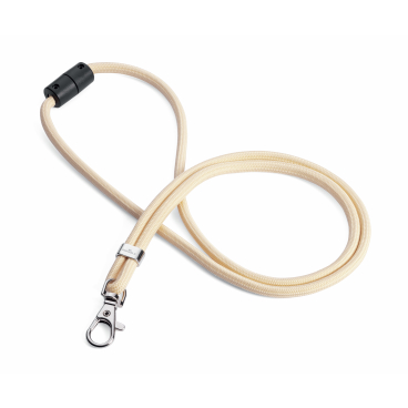 Durable rPET Textilband mit Karabiner 1 Packung = 10 Stück, Farbe: beige - Bild-Darstellung des Produktes 1