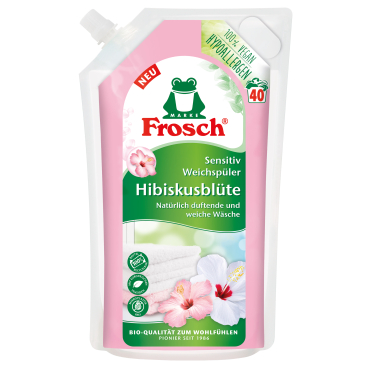 Frosch Sensitiv-Weichspüler Hibiskusblüte - 1000 ml - Beutel - Bild-Darstellung des Produktes 1