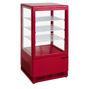 SARO Mini-Umluftkühlvitrine SC 70, 68 Liter Farbe: rot - Bild-Darstellung des Produktes 1