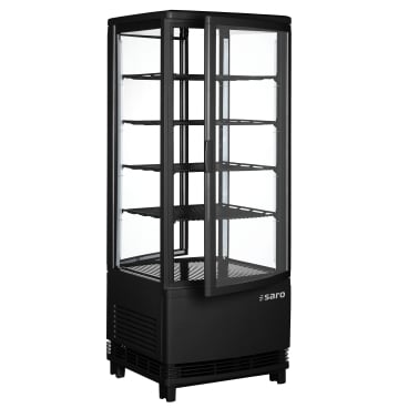 SARO Kühlvitrine mit Doppeltür SC 100 DT 98 Liter, schwarz Maße (L x B x H): 429 x 425 x 1080 mm - Bild-Darstellung des Produktes 1