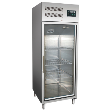 SARO Gewerbekühlschrank mit Glastür GN 600 TNG, 2/1 GN Maße (L x B x H): 810 x 680 x 2000 mm - Bild-Darstellung des Produktes 1