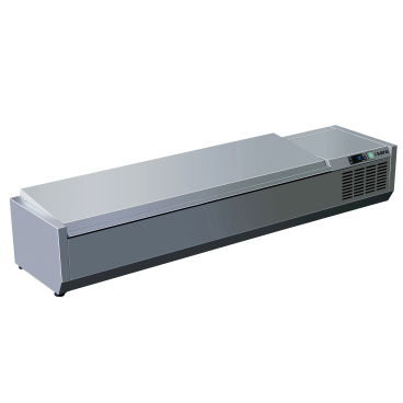 SARO Kühlaufsatz mit Deckel VRX S/S - 1/3 GN Modell VRX 1400 S/S Maße (L x B x H): 395 x 1400 x 280 mm - Bild-Darstellung des Produktes 1
