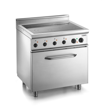 SARO Ceranfeld mit Elektrobackofen E7/CVE4LE Maße (L x B x H): 700 x 800 x 850 mm - Bild-Darstellung des Produktes 1