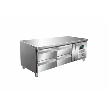 SARO Unterbaukühltisch mit 2x2 Schubladen, UGN 2140 TN Maße (L x B X H): 700 x 1360 x 670-730 mm - Bild-Darstellung des Produktes 1