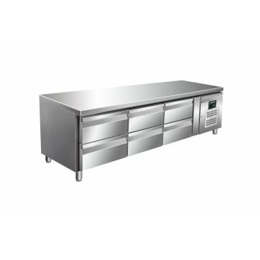 SARO Unterbaukühltisch mit 3x2 Schubladen, UGN 3160 TN Maße (L x B X H): 700 x 1795 x 670-730 mm - Bild-Darstellung des Produktes 1