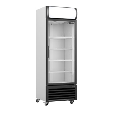 SARO Kühlschrank mit Glastür + Werbetafel, GTK 370 Maße (L x B X H): 610 x 610 x 1973 mm - Bild-Darstellung des Produktes 1