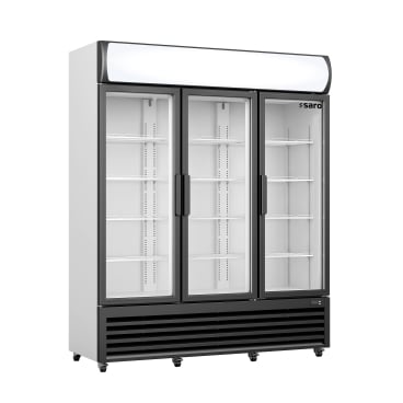 SARO Kühlschrank mit 3 Glastüren + Werbetafel, GTK 1065 Maße (L x B X H): 610 x 1600 x 1973 mm - Bild-Darstellung des Produktes 1