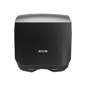 KATRIN Falthandtuchspender S, abschließbar Maße (L X B X H): 135 x 300 x 329 mm, Farbe: schwarz - Bild-Darstellung des Produktes 1
