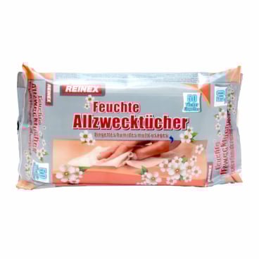 Reinex Feuchte Allzwecktücher 1 Karton = 18 Packungen à 50 Tücher - Bild-Darstellung des Produktes 1