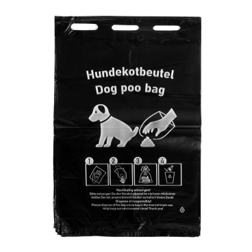HDPE-Hundekotbeutel, 20,5 x 33 cm, schwarz 1 Karton = 40 Blöcke à 50 Beutel - Bild-Darstellung des Produktes 1