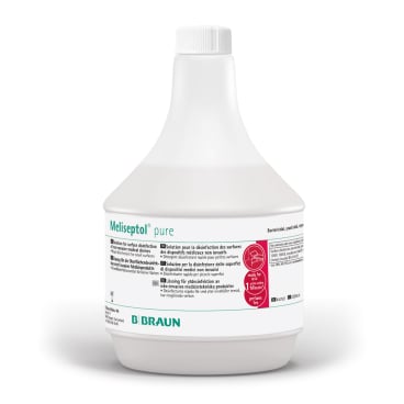 B. Braun Meliseptol® pure Flächendesinfektionsmittel 1 Liter - Sprühflasche ohne Sprühkopf - Bild-Darstellung des Produktes 1