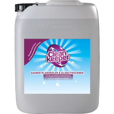 Cleankeeper Saurer Klarspüler und Glanztrockner 10 l - Kanister - Bild-Darstellung des Produktes 1