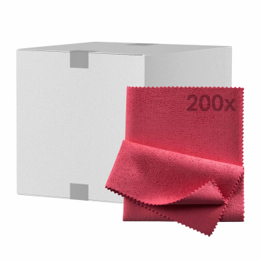 Mopptex Mikrofaser PU-TUCH, 35 x 40 cm 1 Karton = 200 Stück, rot - Bild-Darstellung des Produktes 1