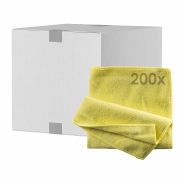 Mopptex Mikrofasertuch BASIC Professional, 40 x 40 cm 1 Karton = 200 Stück, gelb - Bild-Darstellung des Produktes 1