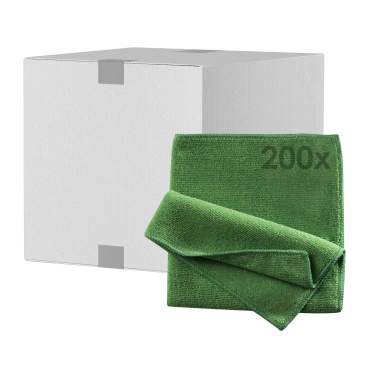 Mopptex Mikrofasertuch BASIC Professional, 40 x 40 cm 1 Karton = 200 Stück, grün - Bild-Darstellung des Produktes 1