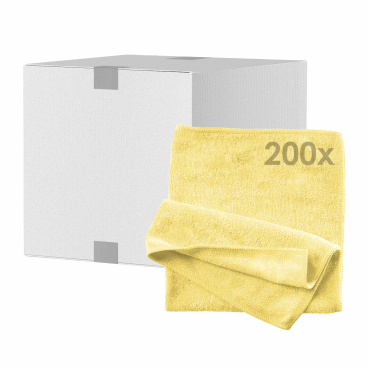 Mopptex Mikrofasertuch STRETCH, 40 x 40 cm 1 Karton = 200 Stück, gelb - Bild-Darstellung des Produktes 1