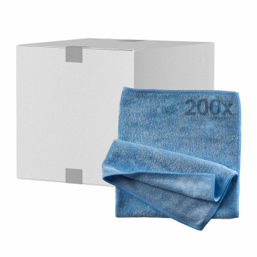 Mopptex Mikrofasertuch STRETCH, 40 x 40 cm 1 Karton = 200 Stück, blau - Bild-Darstellung des Produktes 1