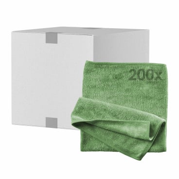 Mopptex Mikrofasertuch STRETCH, 40 x 40 cm 1 Karton = 200 Stück, grün - Bild-Darstellung des Produktes 1