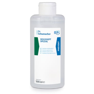 Dr. Schumacher DESCOSEPT SPEZIAL Schnelldesinfektion 500 ml - Descoflexflasche - Bild-Darstellung des Produktes 1