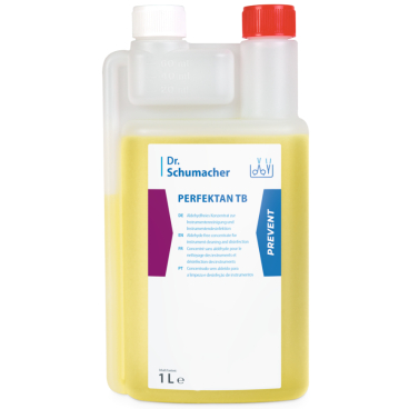 Dr. Schumacher PERFEKTAN TB Instrumentenreiniger, Zitronenduft 1 Liter - Dosierflasche - Bild-Darstellung des Produktes 1