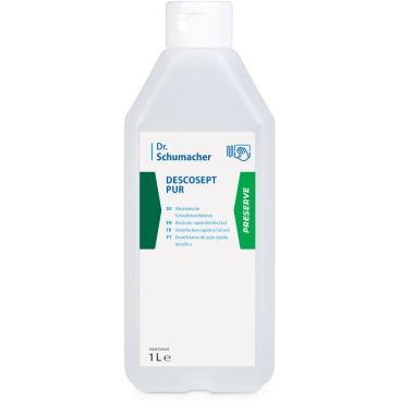 Dr. Schumacher DESCOSEPT PUR Schnelldesinfektion 1000 ml - Descoflexflasche - Bild-Darstellung des Produktes 1