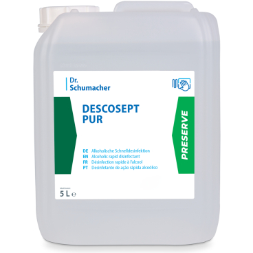 Dr. Schumacher DESCOSEPT PUR Schnelldesinfektion 5 l - Kanister - Bild-Darstellung des Produktes 1