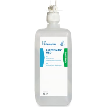 Dr. Schumacher ASEPTOMAN® med Händedesinfektion 1000 ml - Hygieneflasche - Bild-Darstellung des Produktes 1
