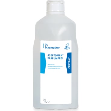 Dr. Schumacher ASEPTOMAN® Händedesinfektion parfümfrei 1000 ml - Descoflexflasche (Spenderflasche) - Bild-Darstellung des Produktes 1