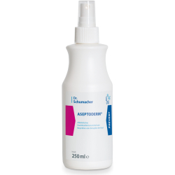 Dr. Schumacher GmbH Dr. Schumacher ASEPTODERM® Hautdesinfektionsmittel, Alkoholische Desinfektionslösung zum Besprühen oder Betupfen der Haut, 250 ml - Sprühflasche 00-501OP-0025
