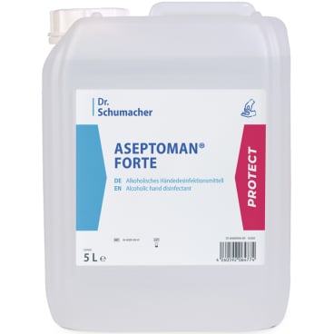 Dr. Schumacher Aseptoman® Forte Alkoholische Händedesinfektion 5 Liter Kanister - Bild-Darstellung des Produktes 1