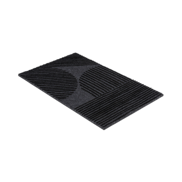ASTRA Power Flock Fußabtreter, wetterfest, ca. 45 × 75 cm Farbe: grau, schwarz, Grafik - Bild-Darstellung des Produktes 1