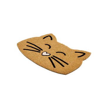 ASTRA Coco Design Türmatte, antibakteriell, ca. 40 × 60 cm Motiv/Form: Katze - Bild-Darstellung des Produktes 1