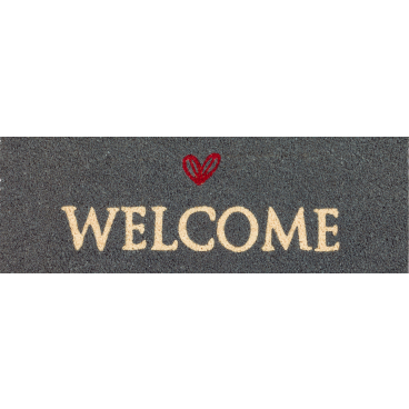 ASTRA Coco Style Indoor-Kokosmatte, Türmatte, ca. 25 × 75 cm Motiv: Welcome - Bild-Darstellung des Produktes 1
