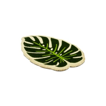 ASTRA Coco Style Kokosmatte, antibakteriell, ca. 40 × 60 cm Motiv/Form: Monstera - Bild-Darstellung des Produktes 1