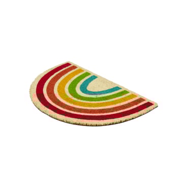 ASTRA Coco Style Kokosmatte, antibakteriell, ca. 40 × 60 cm Motiv/Form: Regenbogen - Bild-Darstellung des Produktes 1