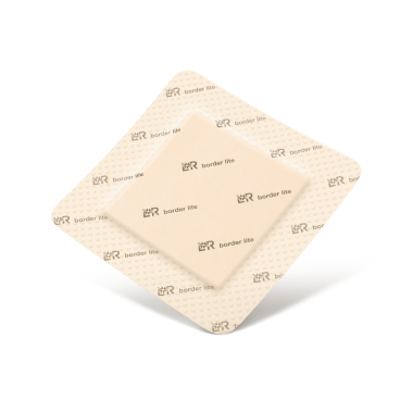 Suprasorb® P sensitive Silikon-Schaumverband, steril, border lite 1 Packung = 10 Stück, Maße: 7,5 x 7,5 cm - Bild-Darstellung des Produktes 1
