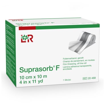 Suprasorb® F Folien-Wundverband, gerollt, unsteril 1 Rolle, Maße: 10 cm x 10 m - Bild-Darstellung des Produktes 1