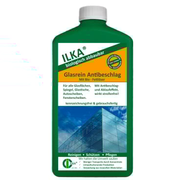 ILKA Glasrein Antibeschlag Glasreiniger mit Antibeschlageffekt 1 Karton = 12 Flaschen à 1 Liter - Bild-Darstellung des Produktes 1