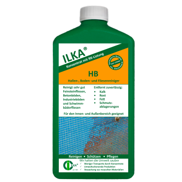 ILKA HB Hallenbad und Fliesenreiniger Konzentrat 1 Liter - Flasche - Bild-Darstellung des Produktes 1
