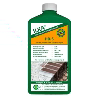 ILKA HB-S Hallen und Fliesen Reiniger Konzentrat 1 Liter - Flasche - Bild-Darstellung des Produktes 1