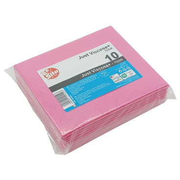 Sito Feuchtwischtuch Just Viscose +, ca. 40 x 35 cm 1 Packung = 10 Stück, Farbe: rosa - Bild-Darstellung des Produktes 1