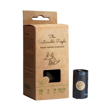 TSP Bio Hundekotbeutel Comfort, schwarz, 23 x 33 cm 1 Karton = 24 Boxen à 120 Stück = 2880 Beutel - Bild-Darstellung des Produktes 1