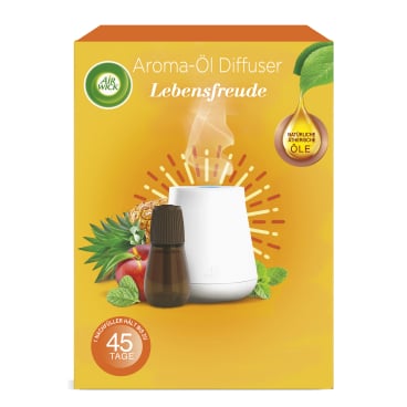 Air Wick Aroma-Öl Diffusor Starter-Set, Lebensfreude, 3 Stufen 1 Set = 1x Diffusor, 1x 20 ml - Duftöl, 3x Batterien - Bild-Darstellung des Produktes 1