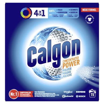 Calgon 4in1 Power-Formel, Reinigungspulver 375 g - Packung, 15 WL - Bild-Darstellung des Produktes 1
