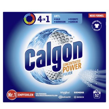 Calgon 4in1 Power-Formel, Reinigungspulver 1,3 kg - Packung, 52 WL - Bild-Darstellung des Produktes 1