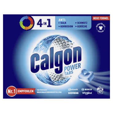 Calgon 4in1 Power Tabs, Reinigungstabs, Wasserhärter 47 Tabs - Packung - Bild-Darstellung des Produktes 1