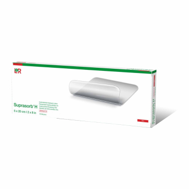 Suprasorb® H Hydrokolloid-Verband, steril, dünn 1 Packung = 10 Stück, Maße: 20 x 5 cm - Bild-Darstellung des Produktes 1